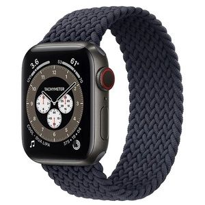 Brand New! Navy Blue Nylon Elastic (Braided Texture) Band for Apple Watch